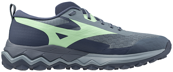 Кроссовки мужские Mizuno Wave Ibuki 5 Citadel/Vintage Indigo/Neo Min - Фото 3 большая