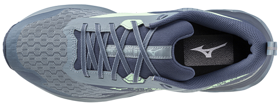 Кроссовки мужские Mizuno Wave Ibuki 5 Citadel/Vintage Indigo/Neo Min - Фото 4 большая