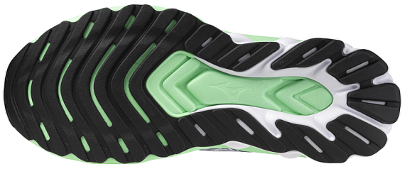 Кроссовки мужские Mizuno Wave Skyrise 6 Vintage Indigo/White/Neo Mint - Фото 3 большая