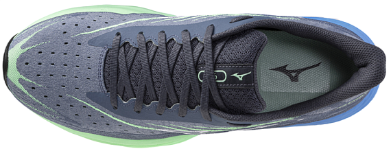 Кроссовки мужские Mizuno Wave Skyrise 6 Vintage Indigo/White/Neo Mint - Фото 5 большая