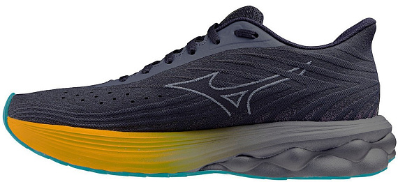 Кроссовки мужские Mizuno Wave Skyrise 6 Odyssey Gray/Icelandic Blue/Ci - Фото 2 большая
