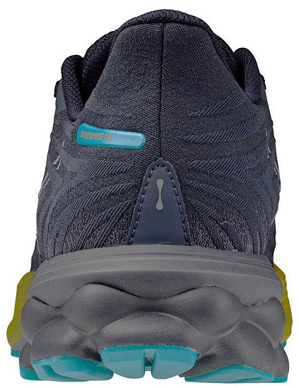Кроссовки мужские Mizuno Wave Skyrise 6 Odyssey Gray/Icelandic Blue/Ci - Фото 4 большая