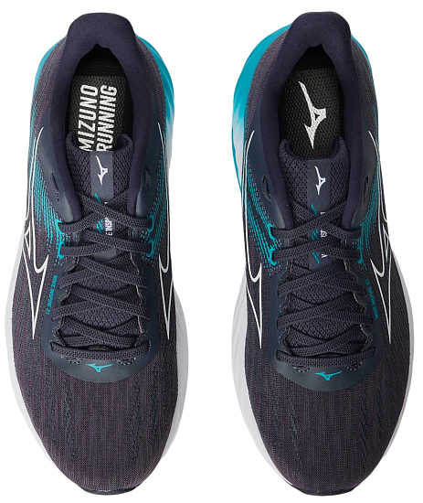 Кроссовки мужские Mizuno Wave Inspire 21 Odyssey Gray/White/Capri Breez - Фото 5 большая