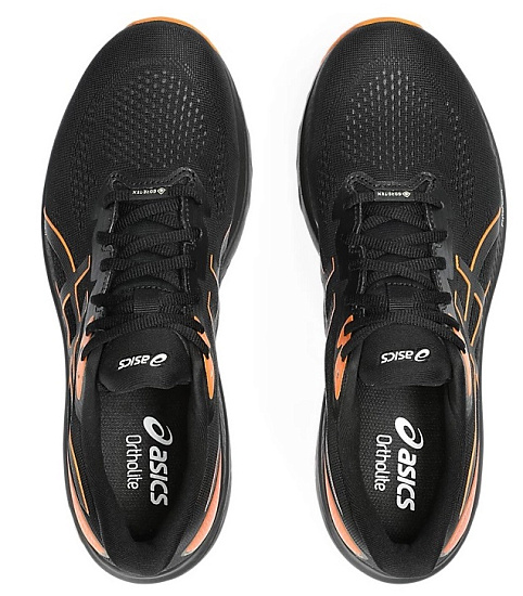 Кроссовки мужские ASICS GT-1000 12 Gtx Black/Bright Orange - Фото 6 большая