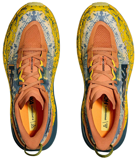 Кроссовки мужские Hoka Speedgoat 6 Terra Cotta/Mountain Fog - Фото 5 большая