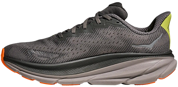 Кроссовки мужские Hoka Clifton 9 Gtx Asphalt Grey/Gravel - Фото 8 большая