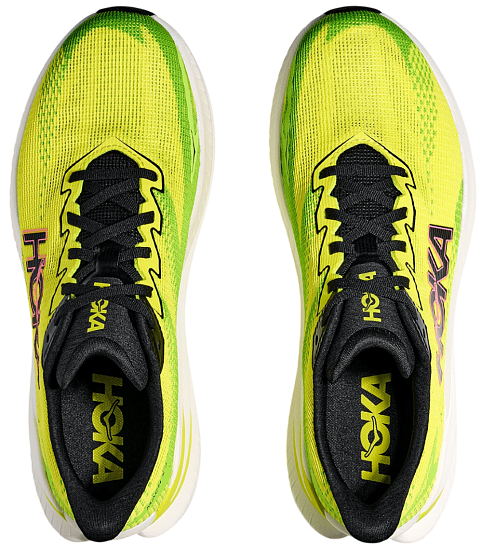 Кроссовки мужские Hoka Mach X 3 Neon Hoka Citrus/Neon Lime - Фото 7 большая