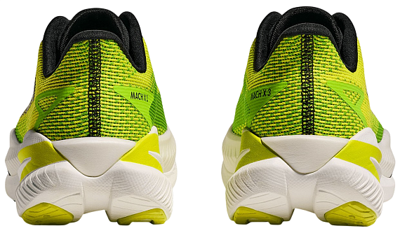Кроссовки мужские Hoka Mach X 3 Neon Hoka Citrus/Neon Lime - Фото 4 большая