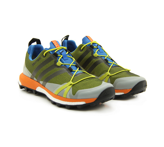 Кроссовки мужские Adidas Terrex Agravic Gtx Unity Lime/Black/Unity Orange - Фото 2 большая