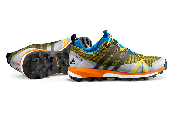 Кроссовки мужские Adidas Terrex Agravic Gtx Unity Lime/Black/Unity Orange - Фото 3 большая