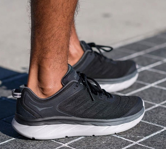 Кроссовки мужские Hoka Akasa Black/Dark Shadow - Фото 8 большая