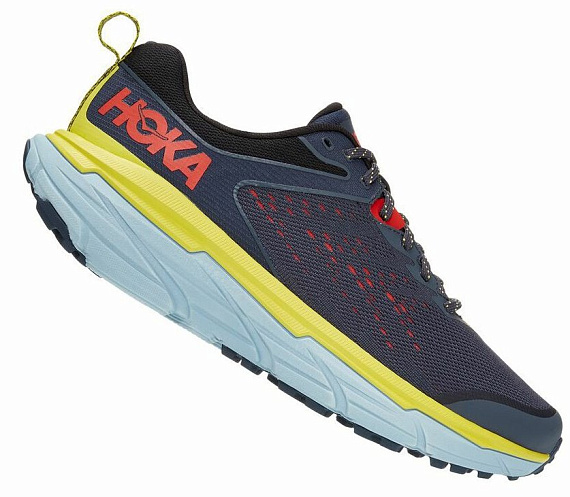 Кроссовки мужские Hoka Challenger Atr 6 Ombre Blue/Green Sheen - Фото 2 большая