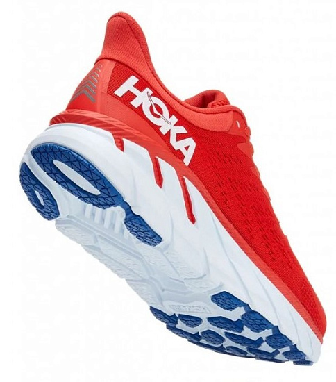 Кроссовки мужские Hoka Clifton 7 Wide Fiesta/White - Фото 3 большая