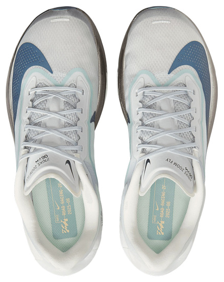Кроссовки Nike Zoom Fly 6 Pure Platinum/Dk Obsidian/Grey Fog/Ice Peach/Spruce Aura/Mtlc Pewter - Фото 6 большая