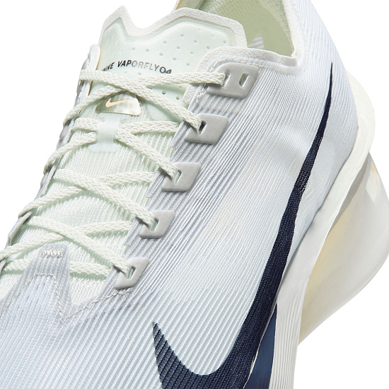 Кроссовки Nike ZoomX Vaporfly Next% 4 Fk Spruce Aura/Dk Obsidian/Grey Fog/Ice Peach/Mtlc Pewter/Ste - Фото 5 большая