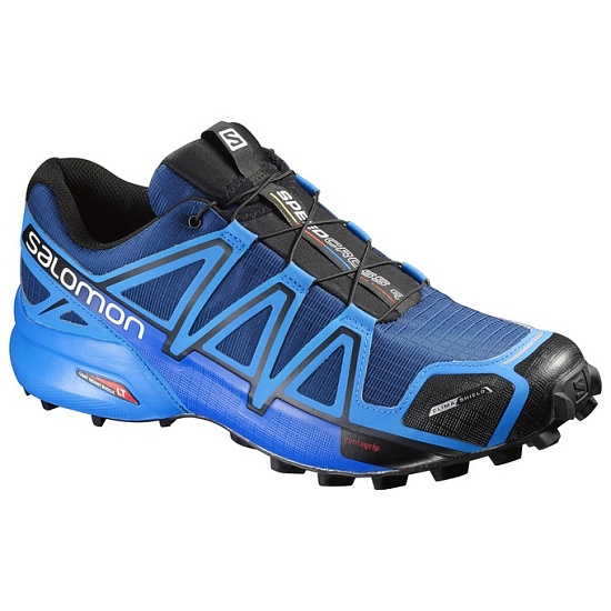 Кроссовки мужские Salomon Speedcross 4 CS Blue Depth/Bright Blue/Black - Фото 1 большая