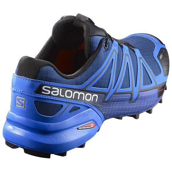 Кроссовки мужские Salomon Speedcross 4 CS Blue Depth/Bright Blue/Black - Фото 4 большая