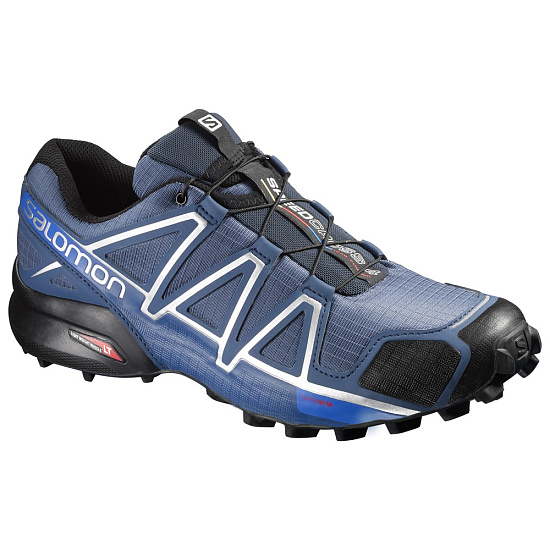 Кроссовки мужские Salomon Speedcross 4 Slateblue/Black/Blue Yonder - Фото 1 большая