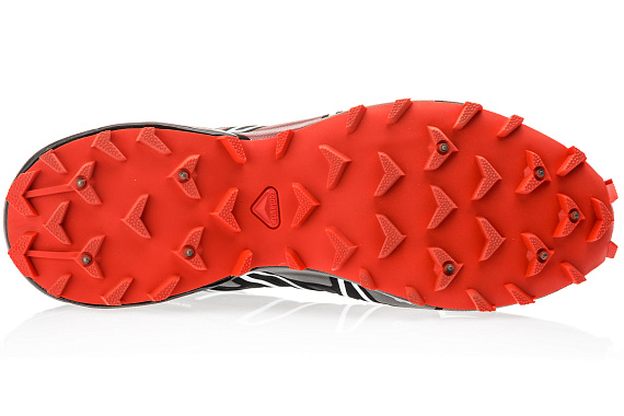 Кроссовки мужские Salomon Spikecross 3 CS Black/Radiant Red/White - Фото 2 большая
