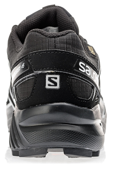 Кроссовки мужские Salomon Speedcross 4 GTX Black/Silver Metallic - Фото 4 большая