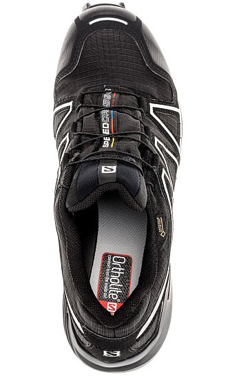 Кроссовки мужские Salomon Speedcross 4 GTX Black/Silver Metallic - Фото 5 большая