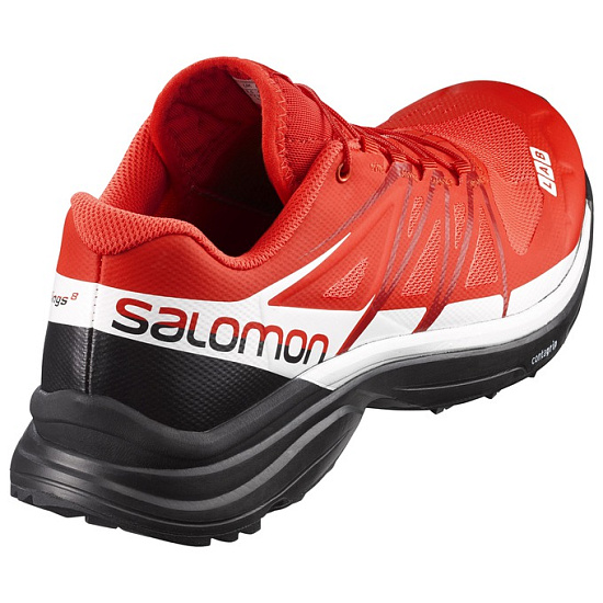 Кроссовки мужские Salomon S-Lab Wings 8 Racing Red/Black/White - Фото 5 большая