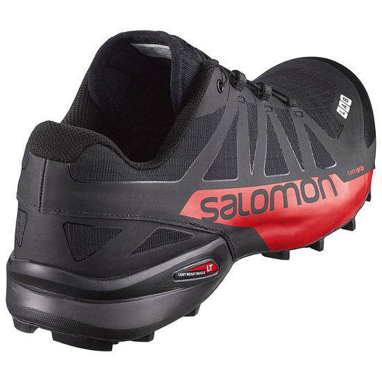 Кроссовки мужские Salomon S-Lab Speedcross Black/Racing Red - Фото 4 большая