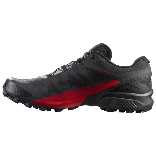 Кроссовки мужские Salomon S-Lab Speedcross Black/Racing Red - Фото 5 большая