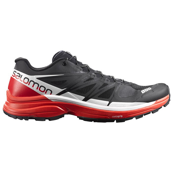 Кроссовки мужские Salomon S-Lab Wings 8 SG Black/Red/White - Фото 7 большая