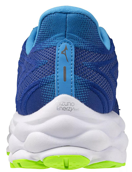 Кроссовки Mizuno Wave Sky 8 Reflex Blue C/White/Green Geck - Фото 6 большая