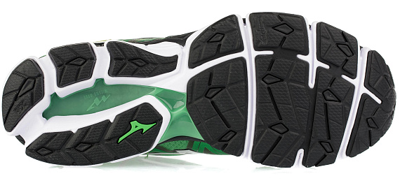 Кроссовки мужские Mizuno Wave Sky 2 Зел/Сереб/Чер - Фото 2 большая