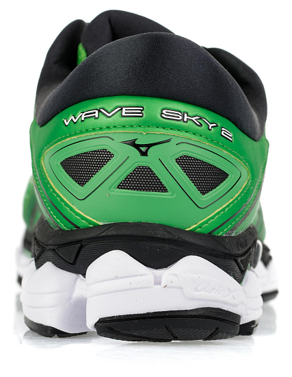 Кроссовки мужские Mizuno Wave Sky 2 Зел/Сереб/Чер - Фото 3 большая