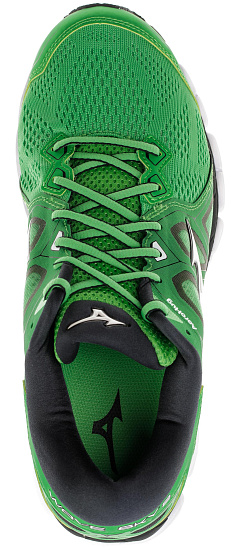 Кроссовки мужские Mizuno Wave Sky 2 Зел/Сереб/Чер - Фото 4 большая