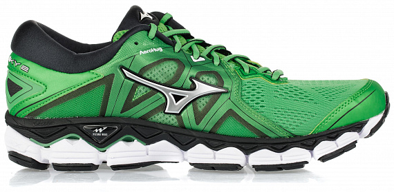 Кроссовки мужские Mizuno Wave Sky 2 Зел/Сереб/Чер - Фото 1 большая