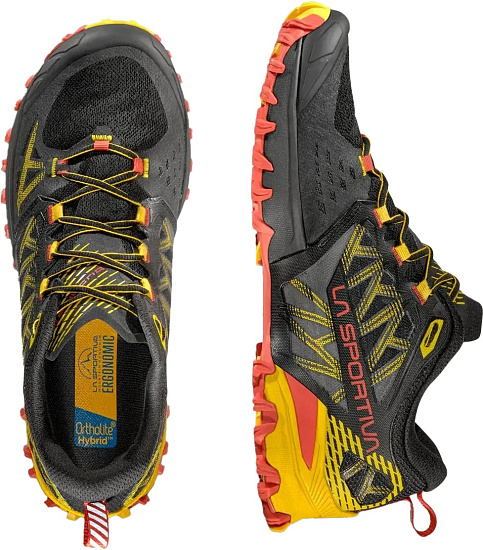 Кроссовки мужские La Sportiva Bushido III Gtx Black/Yellow - Фото 6 большая
