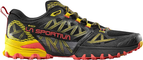 Кроссовки мужские La Sportiva Bushido III Gtx Black/Yellow - Фото 1 большая