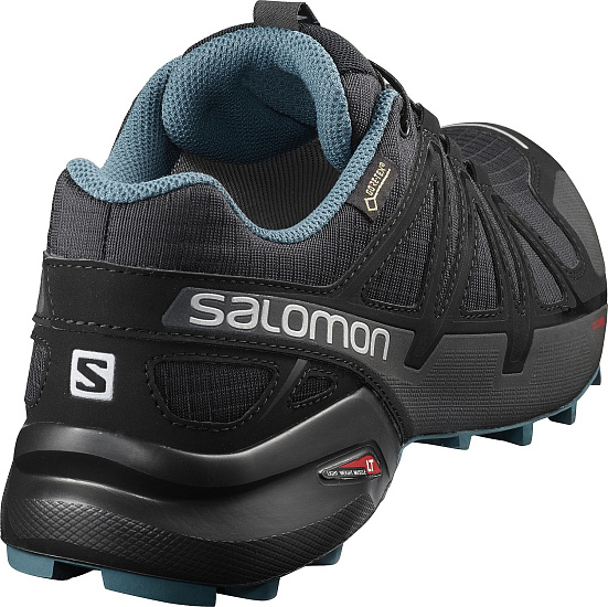 Кроссовки Salomon Speedcross 4 GTX Nocturne 2 Black/Black/Mallard Blue - Фото 2 большая