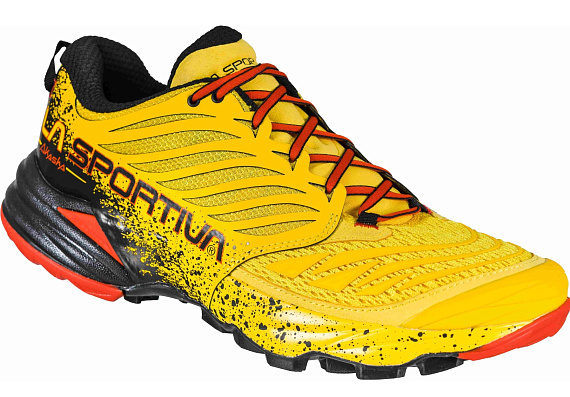 Кроссовки мужские La Sportiva Akasha Yellow/Red - Фото 1 большая