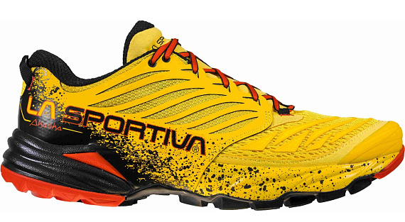 Кроссовки мужские La Sportiva Akasha Yellow/Red - Фото 2 большая
