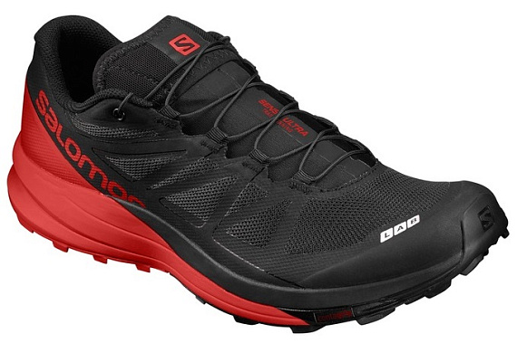 Кроссовки мужские Salomon S-Lab Sense Ultra Black/Rd/Wh - Фото 1 большая