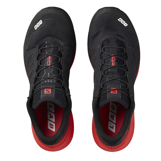 Кроссовки мужские Salomon S-Lab Sense Ultra Black/Rd/Wh - Фото 3 большая
