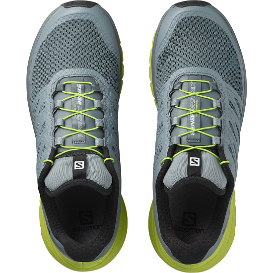 Кроссовки мужские Salomon Sense Pro Max Stormy Weather/Acid Lime/Black - Фото 3 большая