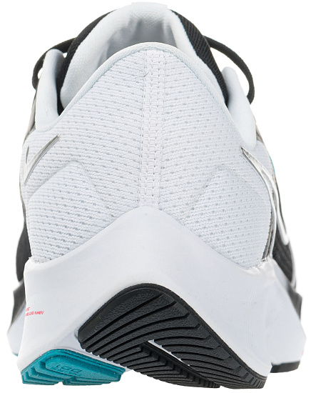 Кроссовки мужские Nike Air Zoom Pegasus 38 Black/White/Chlorine Blue/Metallic Silver - Фото 3 большая