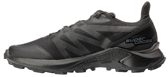 Кроссовки мужские Salomon Supercross Black/Black/Black - Фото 7 большая