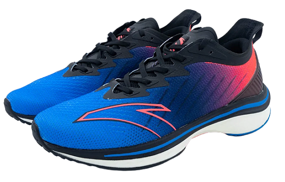 Кроссовки мужские Anta Mach Mid-Blue/Navy Blue/Luminous Red - Фото 3 большая