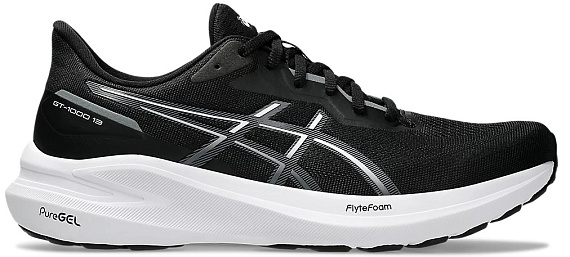 Кроссовки мужские ASICS Gt-1000 13 Black/White - Фото 1 большая