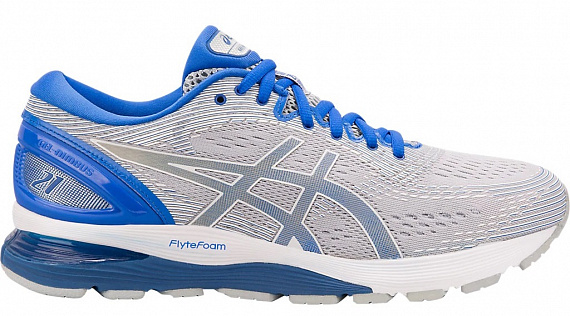 Кроссовки мужские ASICS GEL-Nimbus 21 Lite-Show Mid Grey/Illusion Blue - Фото 1 большая