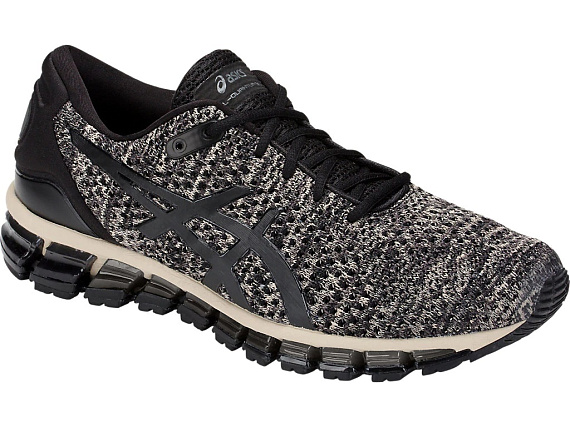 Кроссовки мужские ASICS GEL-Quantum 360 Knit 2 Feather Grey/Black - Фото 5 большая
