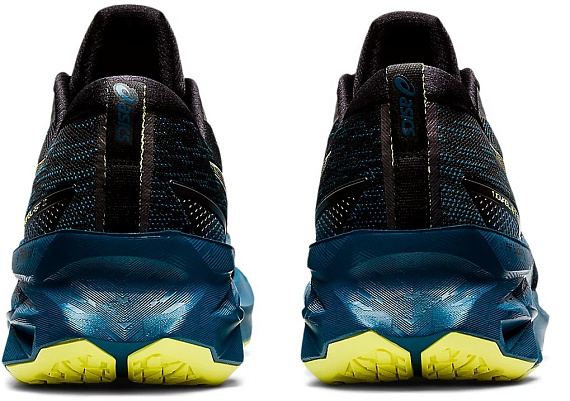 Кроссовки мужские ASICS Novablast 2 Black/Glow Yellow - Фото 5 большая