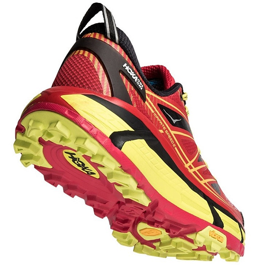 Кроссовки мужские Hoka Mafate Speed 2 TrueRed/Citrus - Фото 4 большая